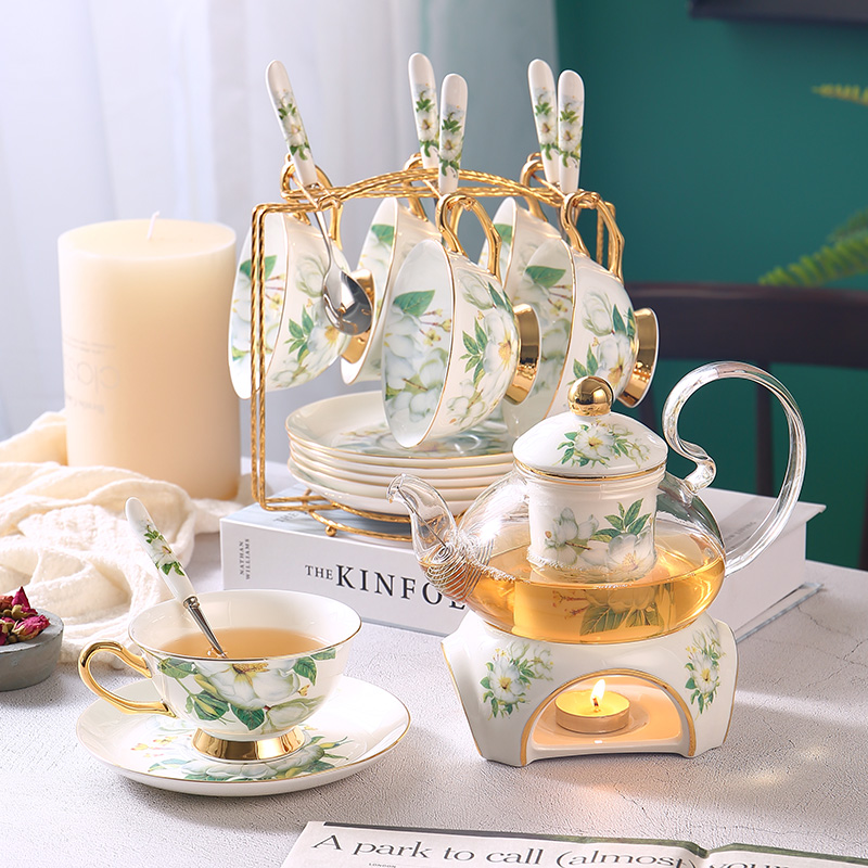 Korean Tea Set - Camellia Bone China Tee-Set Britischen Keramik