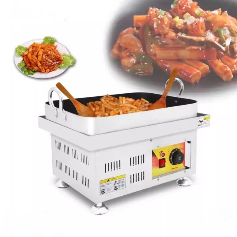 Tteokbokki Rice Cake - Kommerzieller scharfer Tteokbokki-Hersteller, koreanische Reiskuchen-Bratmaschine für