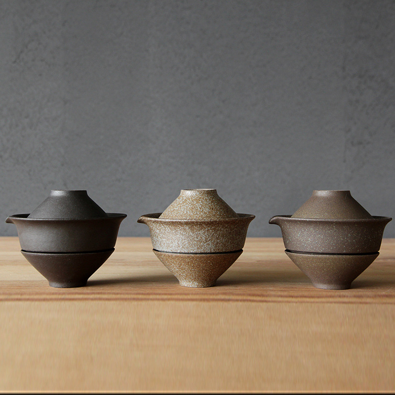 Korean Tea Set - Japanisches Keramik-Teekannen-Set mit Gaiwan-Teetasse für Puer