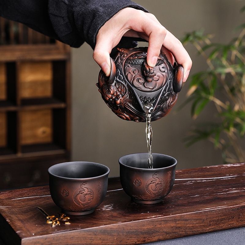Chinesische lila Keramik handg – Korean Tea Set Bewertung und Preis